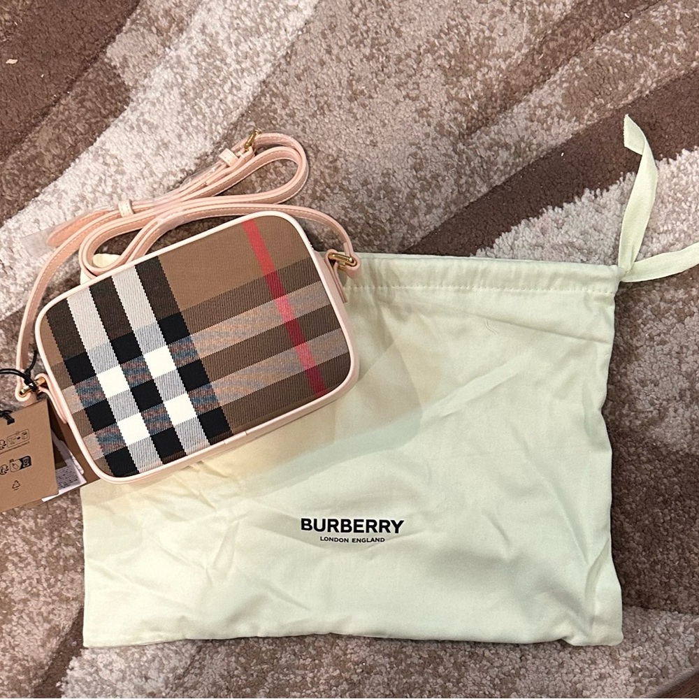 Burberry, Pale cameo, small camera bag/Crossbody